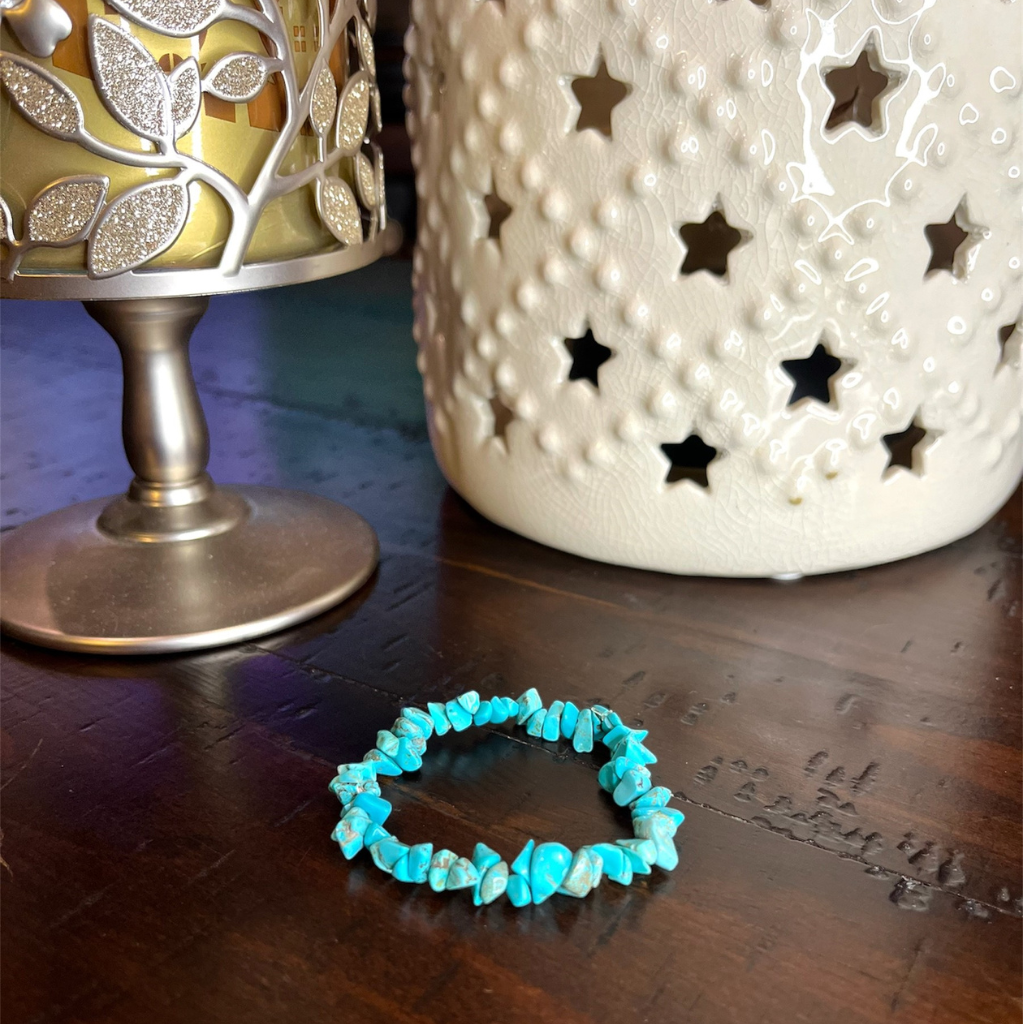 Option #11- Turquoise Stone Stretchy Bracelet