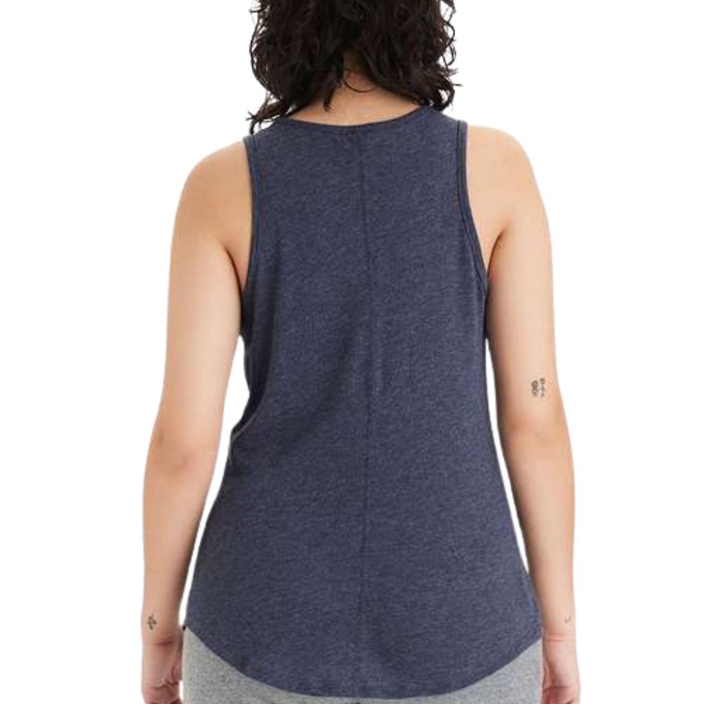 "Salty Soul" - Ladies Vintage Jersey, Classic Fit Tank with Margarita Detail Back View