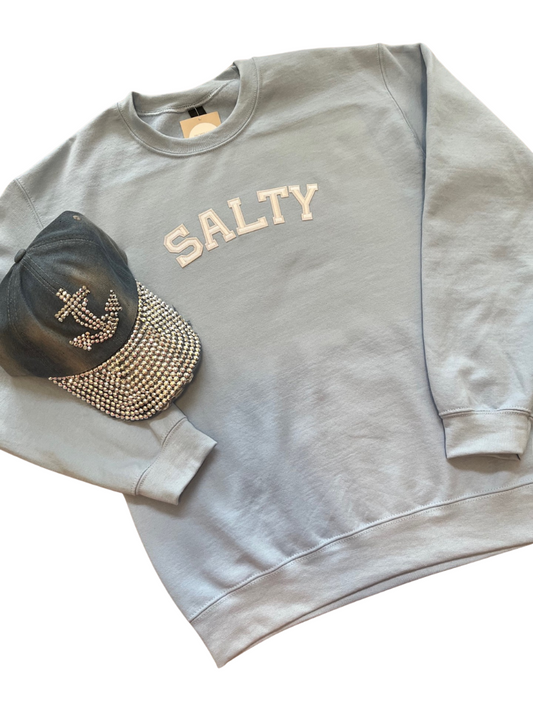 "Salty"-Ladies Crewneck Sweatshirt